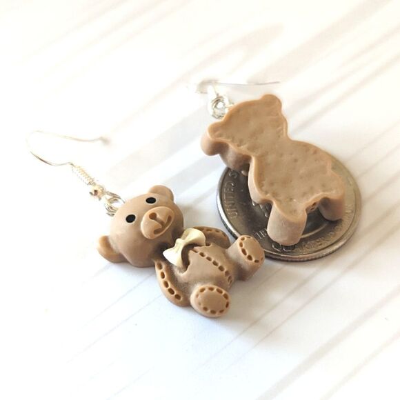 Teddy Bear Earrings  - Picture 4 of 6